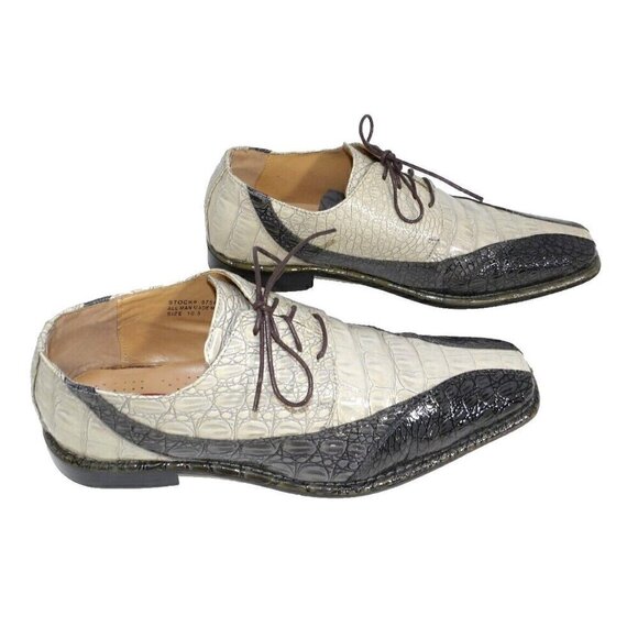 Expressions by RC gray & beige lace up dress shoes, oxfords men's size 10.5 - Picture 5 of 9